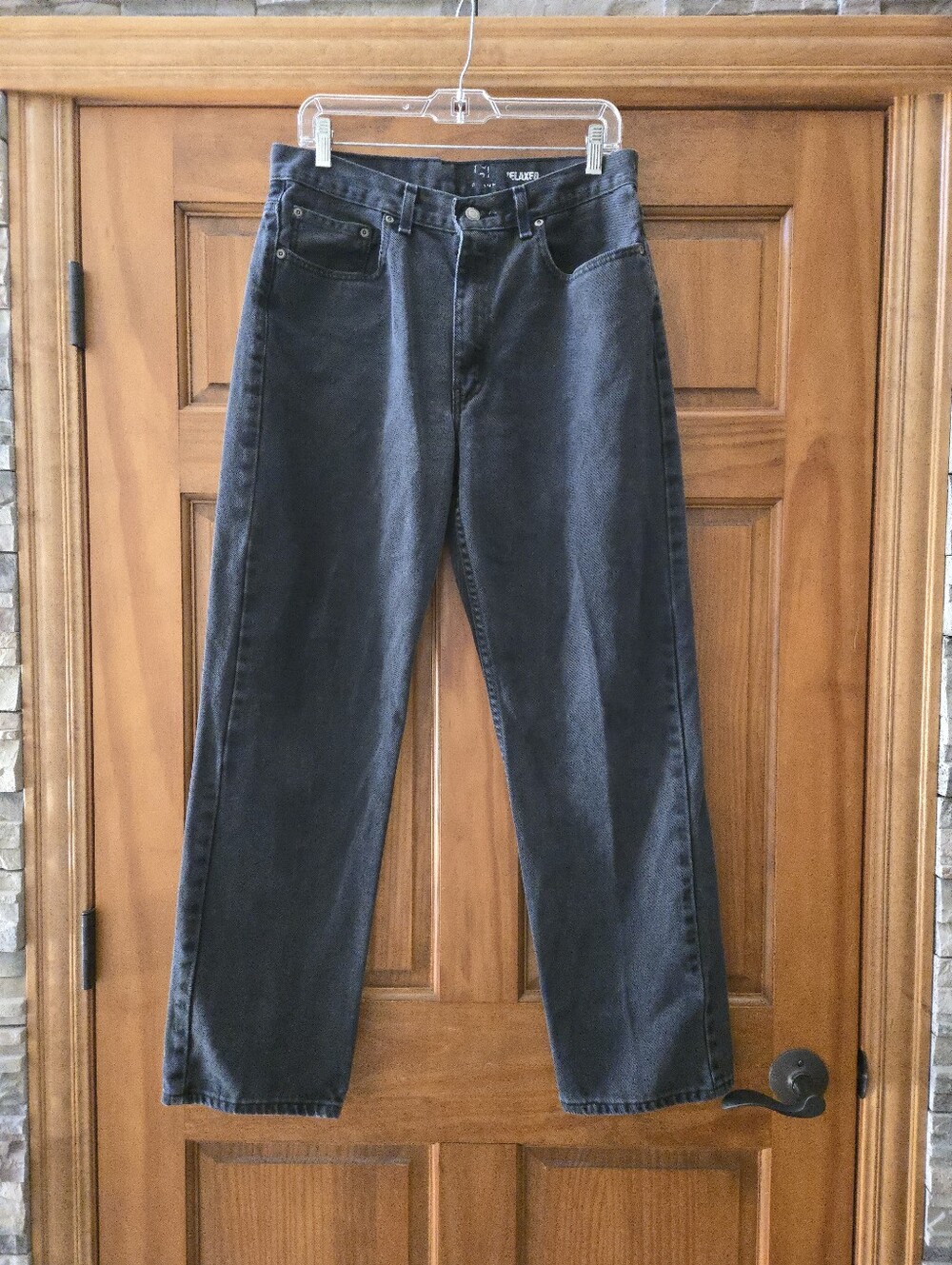 George Relaxed Black Men’s Jeans 32x32